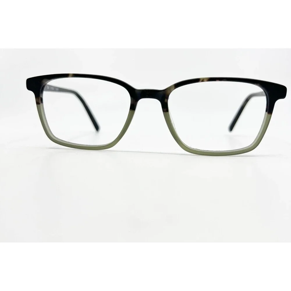B.E. Blue Eyes Larch Eyeglasses Mens Brown Green Tortoise BE120 GNTTG 52-18-143